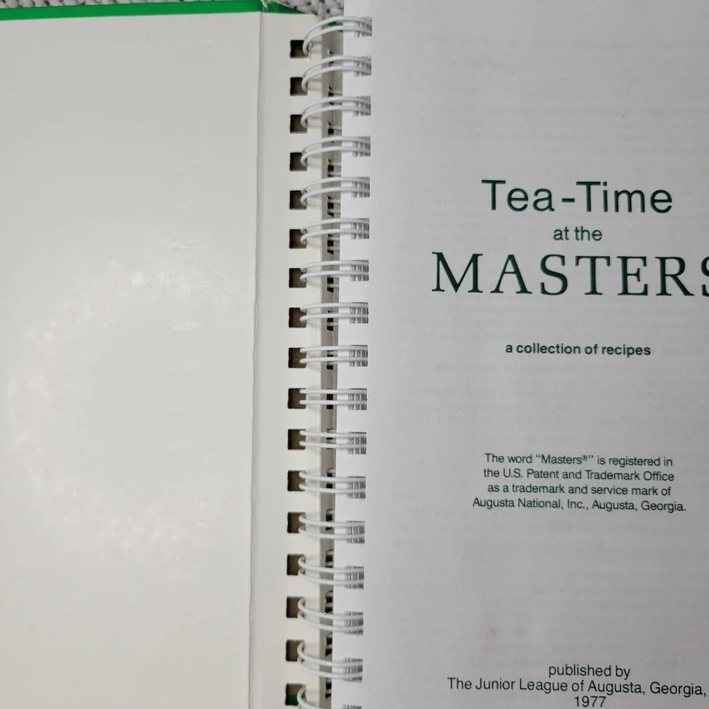 Tea-Time at the Masters Cookbook Junior League of Augusta Georgia Golf Recipes
